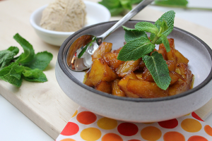 ananas dessert, ananas toetje, ananas met rum, ananas kruidnagel, ananas warm